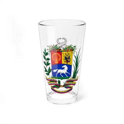 Coat of arms of Venezuela 1930-1954 (United States) (Coat of Arms) Pint Glass 16oz