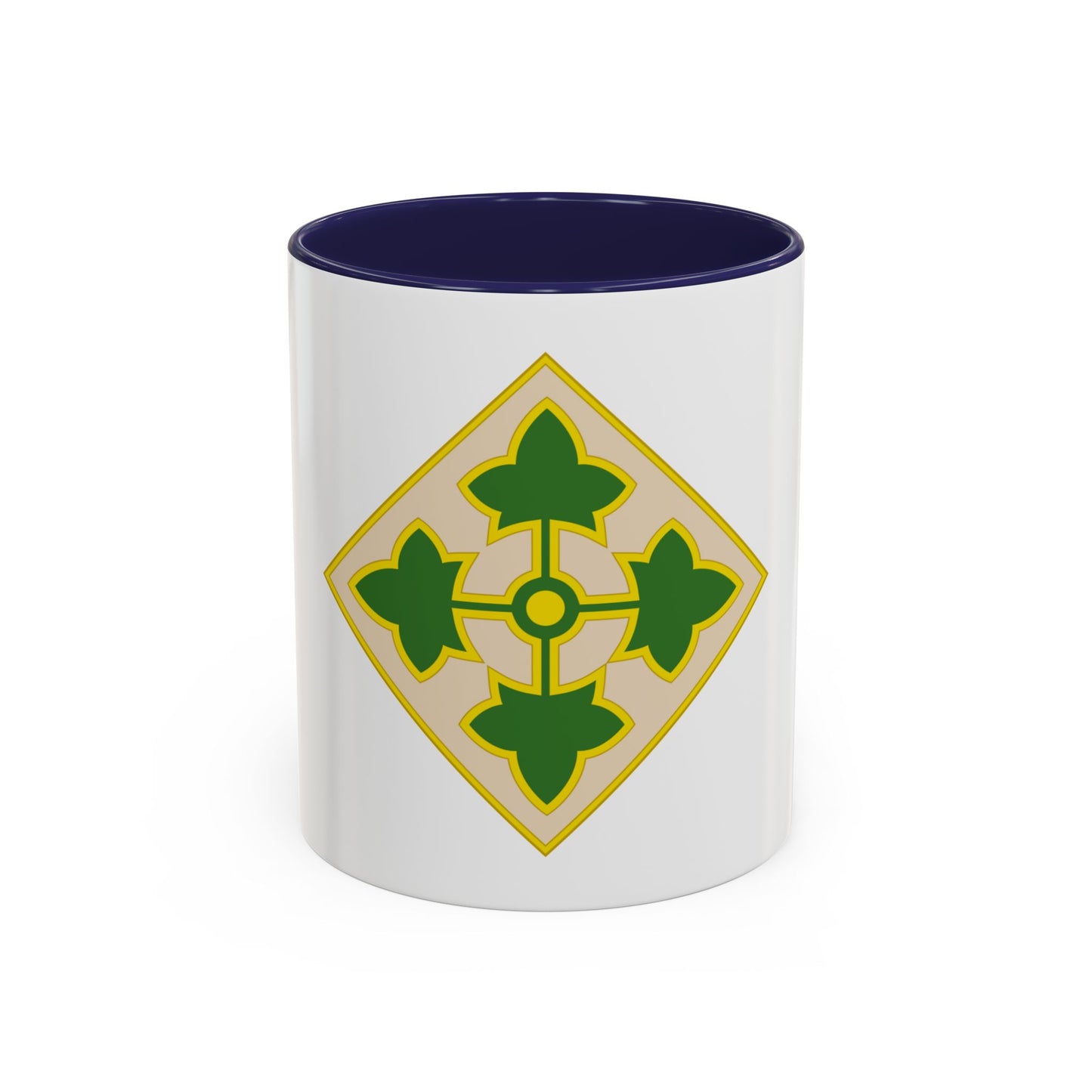 4th Infantry Division CSIB2 (U.S. Army) Accent Coffee Mug