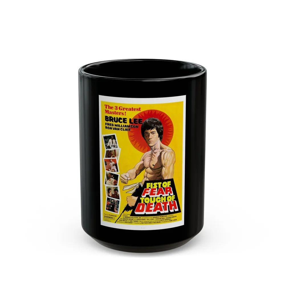 FIST OF FEAR TOUCH OF DEATH 1980 Movie Poster - Black Coffee Mug-15oz-Go Mug Yourself