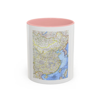 China (1964) (Map) Accent Coffee Mug