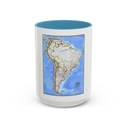 South America (1972) (Map) Accent Coffee Mug