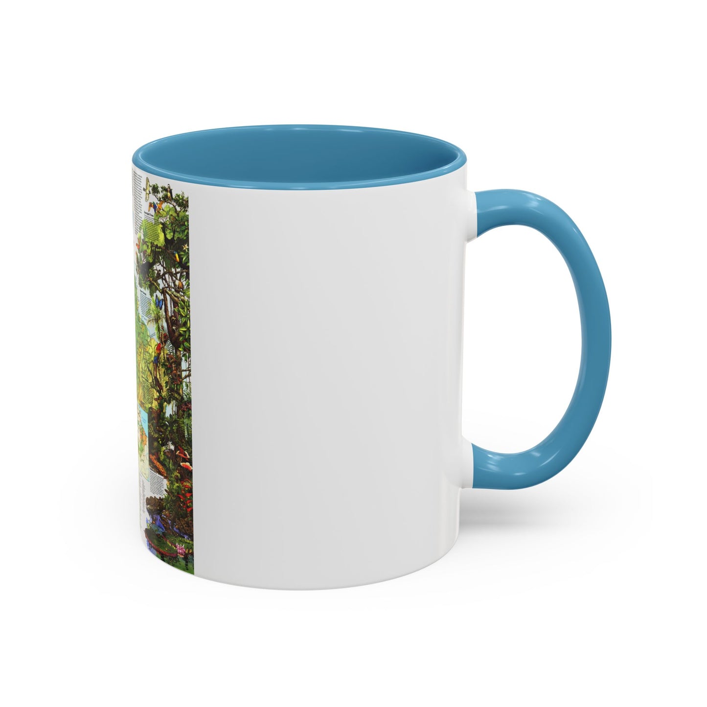 Amazonia - A World Resource at Risk (1992) (Map) Accent Coffee Mug