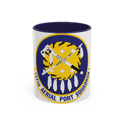 137th Aerial Port Squadron (U.S. Air Force) Accent Coffee Mug