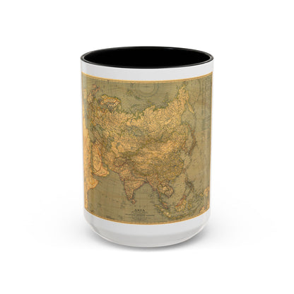 Asia and Adjacent Regions (1933) (Map) Accent Coffee Mug