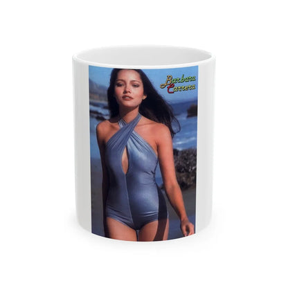 Barbara Carrera #126 (Vintage Female Icon) White Coffee Mug-11oz-Go Mug Yourself