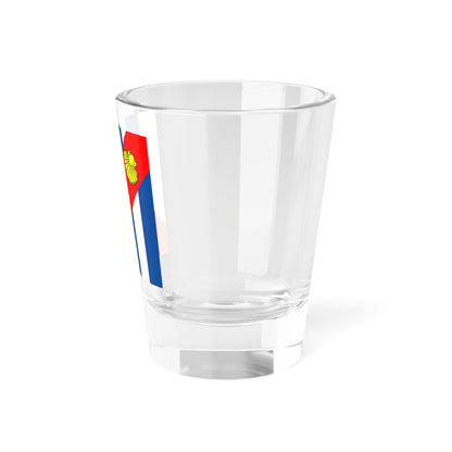 Fahne Vogtei Grandson (Switzerland) Shot Glass 1.5oz