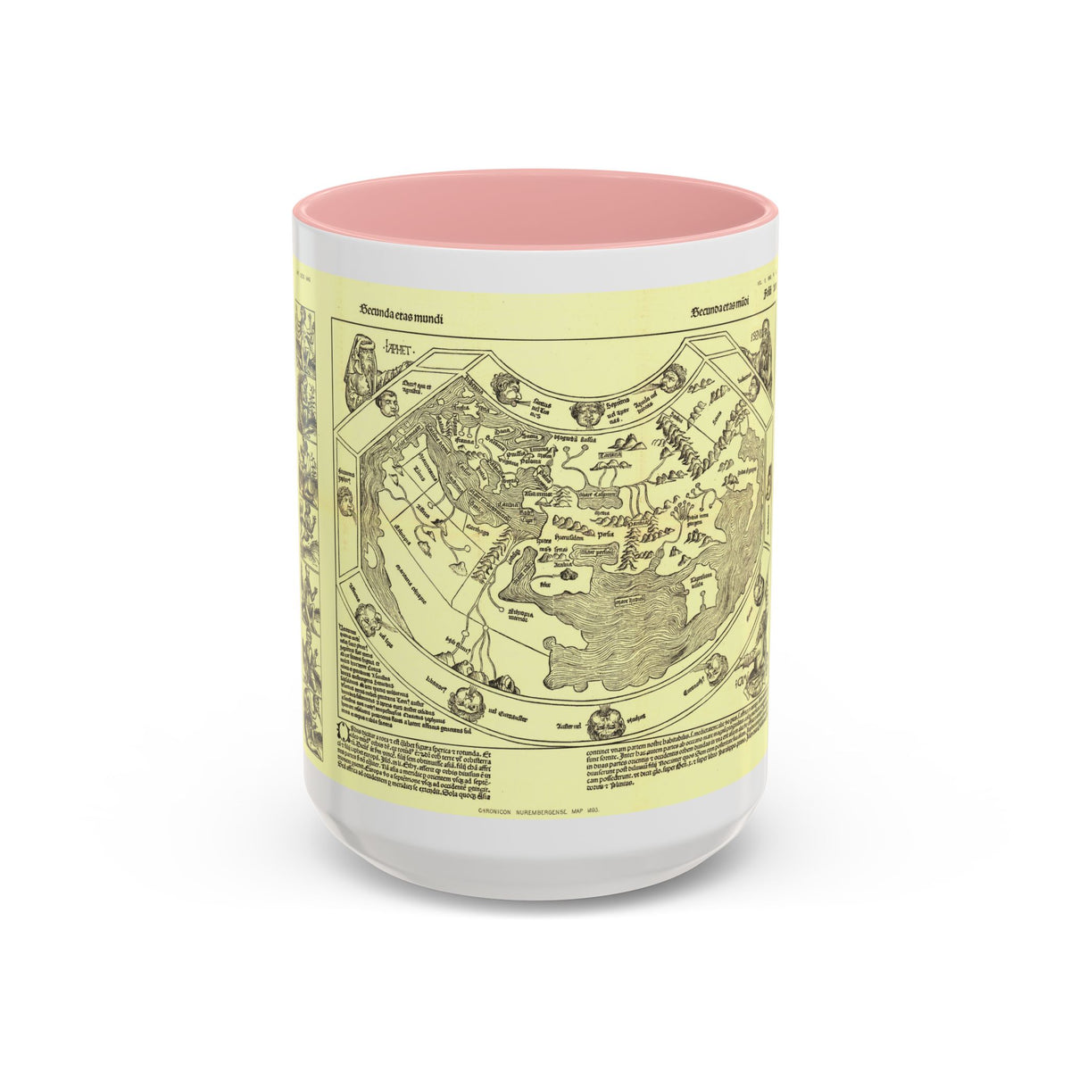 Chronicon Nurembergense Map (1493) (Map) Accent Coffee Mug