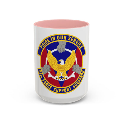 87 Force Support Squadron AMC (U.S. Air Force) Accent Coffee Mug
