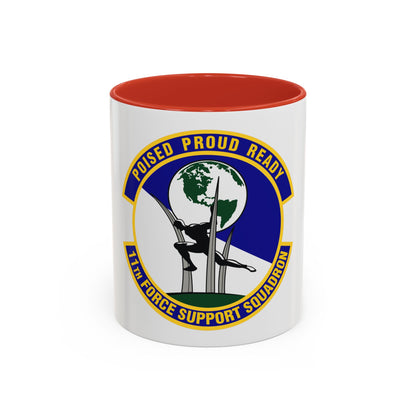 11th Force Support Squadron (U.S. Air Force) Accent Coffee Mug