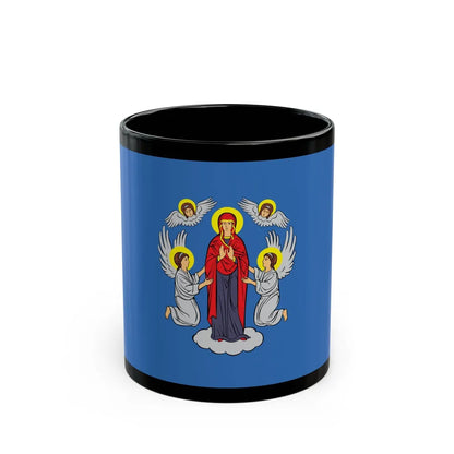 Flag of Minsk Miensk Russia - Black Coffee Mug-11oz-Go Mug Yourself