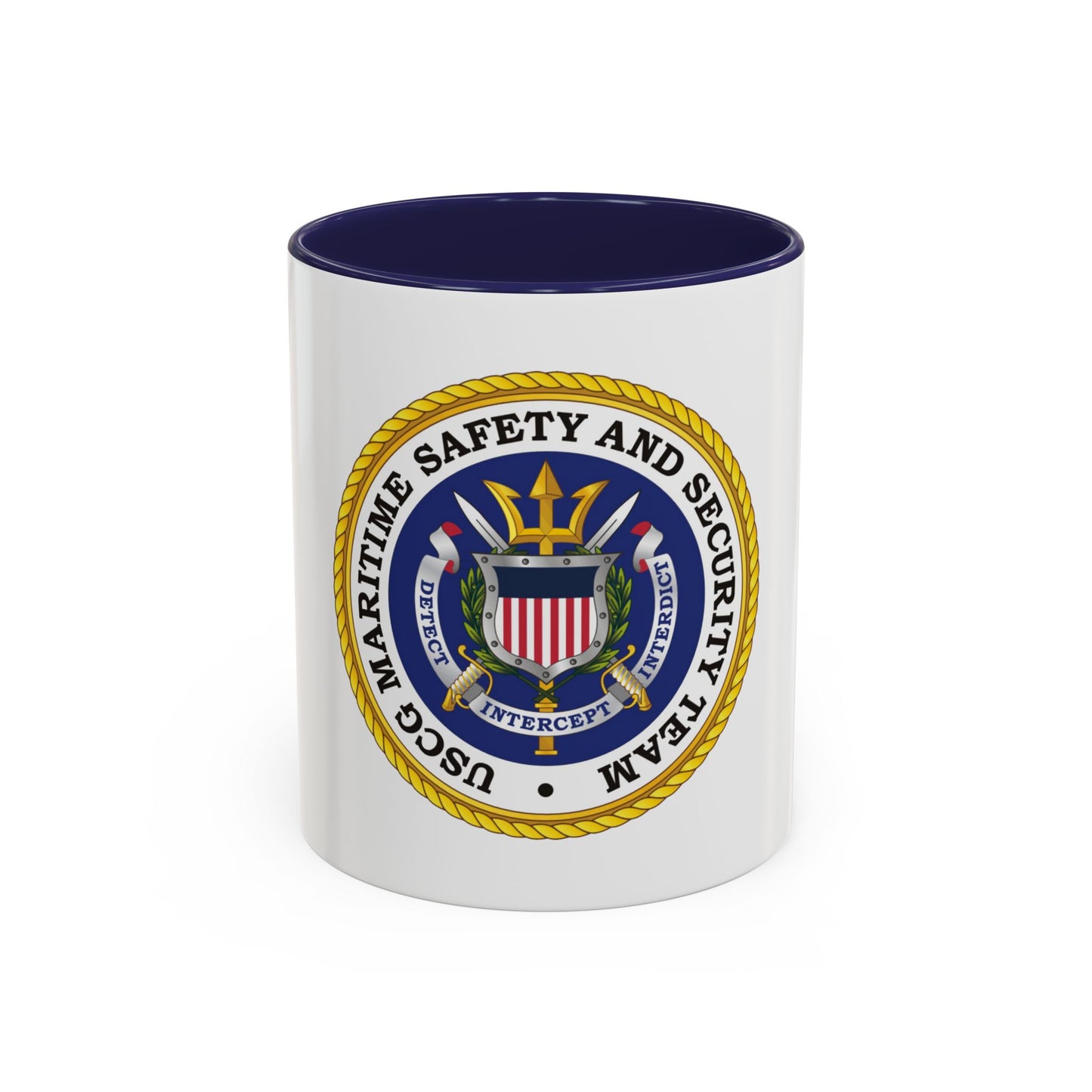USCG Maritime Safety And Security Team (U.S. Coast Guard) Accent Coffee Mug