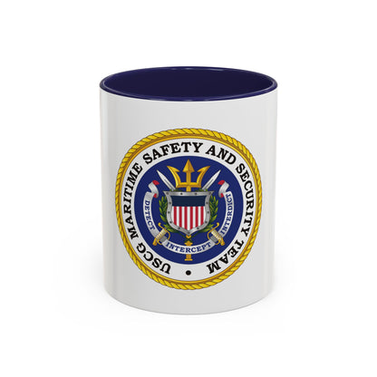 USCG Maritime Safety And Security Team (U.S. Coast Guard) Accent Coffee Mug
