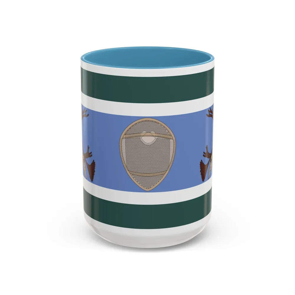 Innu Nation Flag - Accent Coffee Mug-15oz-Light Blue-Go Mug Yourself