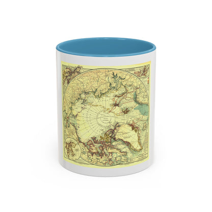 North Pole (1907) (Map) Accent Coffee Mug