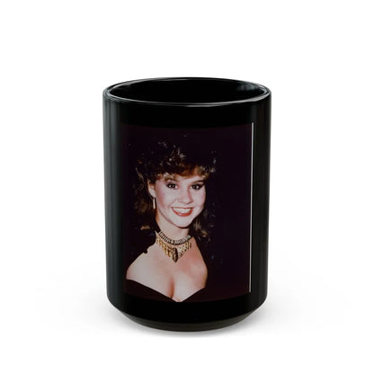 Linda Blair #310 (Vintage Female Icon) Black Coffee Mug-15oz-Go Mug Yourself