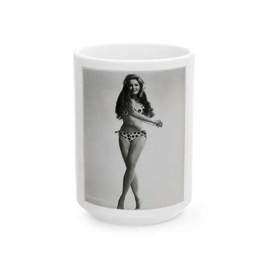 Julie Newmar #22 (Vintage Female Icon) White Coffee Mug-15oz-Go Mug Yourself