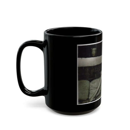 Lori Nelson #54 - Printed & Scanned (Vintage Female Icon) Black Coffee Mug-Go Mug Yourself