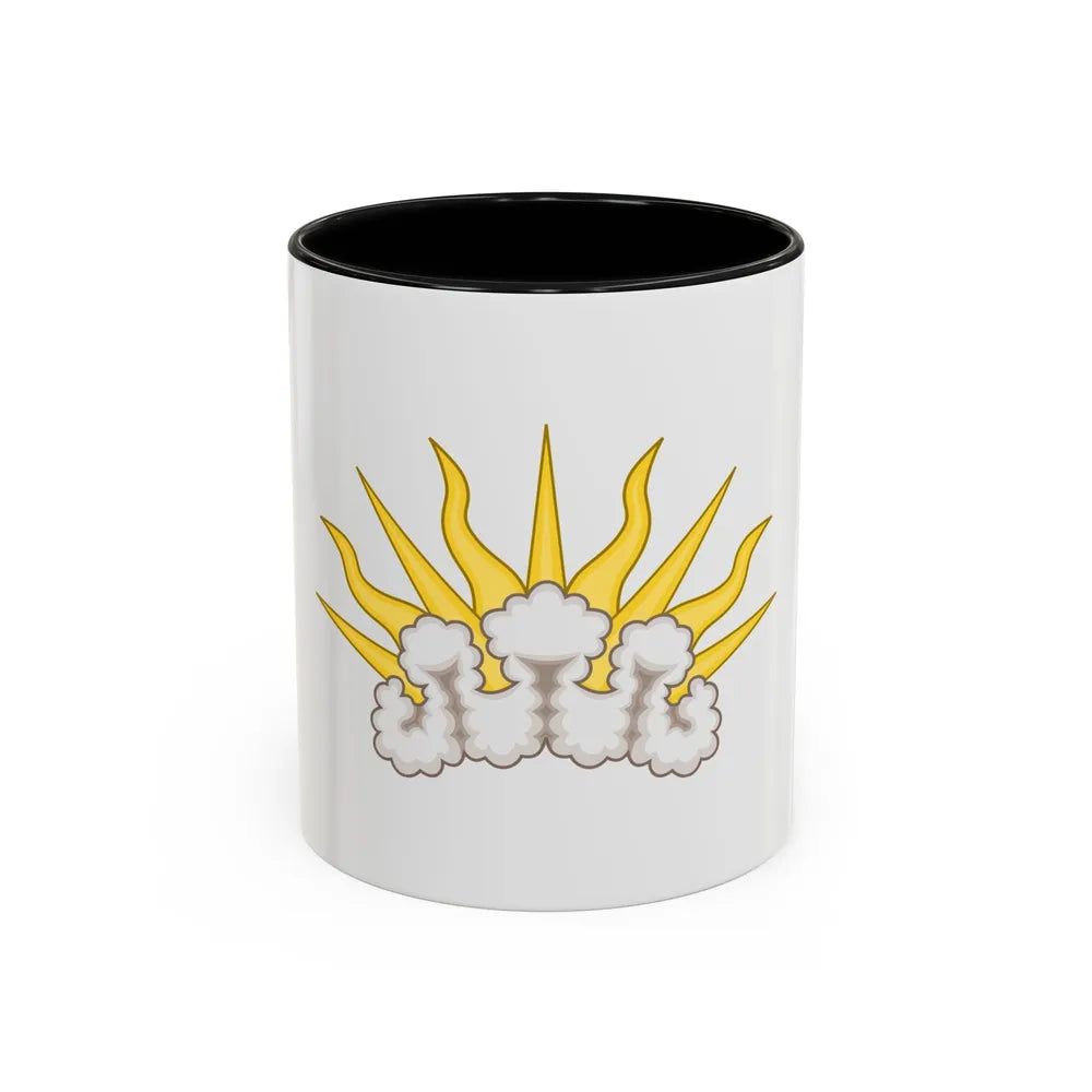 Sunburst Badge - Accent Coffee Mug-11oz-Black-Go Mug Yourself