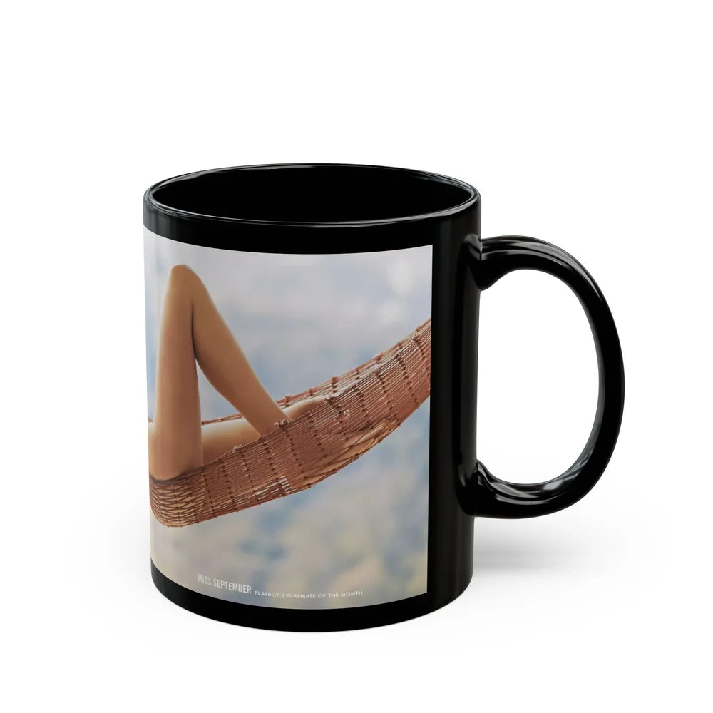 Victoria Vetri #01 - Nude ''Playboy Centerfold Gate''2 (Vintage Female Icon) Black Coffee Mug-Go Mug Yourself