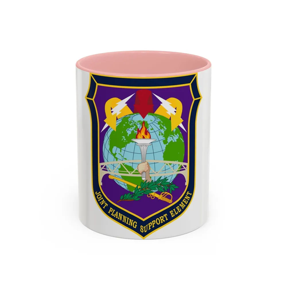 Joint Planning Support (U.S. Army) Accent Coffee Mug-11oz-Pink-Go Mug Yourself