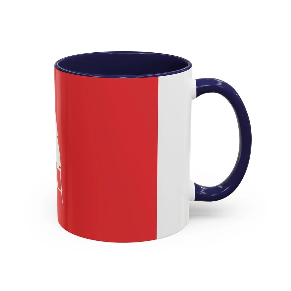 Flag of Horningsea UK - Accent Coffee Mug-Go Mug Yourself