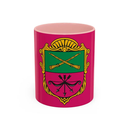 Flag of Zaporizhzhia Ukraine - Accent Coffee Mug-11oz-Pink-Go Mug Yourself