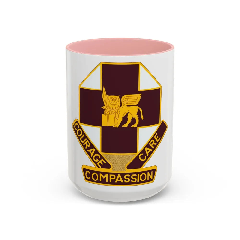 MEDDAC Vicenza US (U.S. Army) Accent Coffee Mug-15oz-Pink-Go Mug Yourself