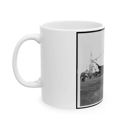 Encampment Of The G.A.R. In Washington, D.C., With Replica Of Ship (U.S. Civil War) White Coffee Mug-Go Mug Yourself