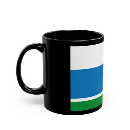 Flag of Sverdlovsk Oblast Russia - Black Coffee Mug-Go Mug Yourself