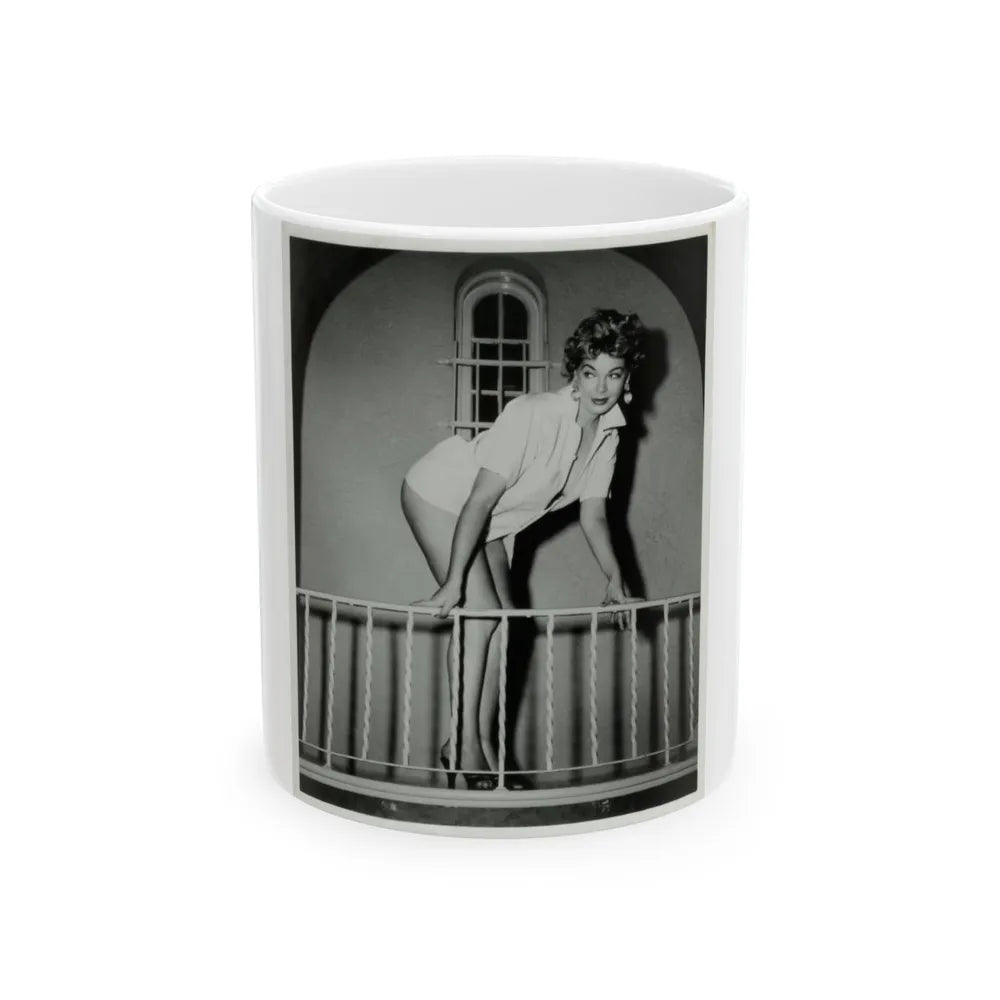 Barbara Nichols #217 (Vintage Female Icon) White Coffee Mug-11oz-Go Mug Yourself