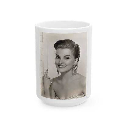 Debra Paget #415 (Vintage Female Icon) White Coffee Mug-15oz-Go Mug Yourself