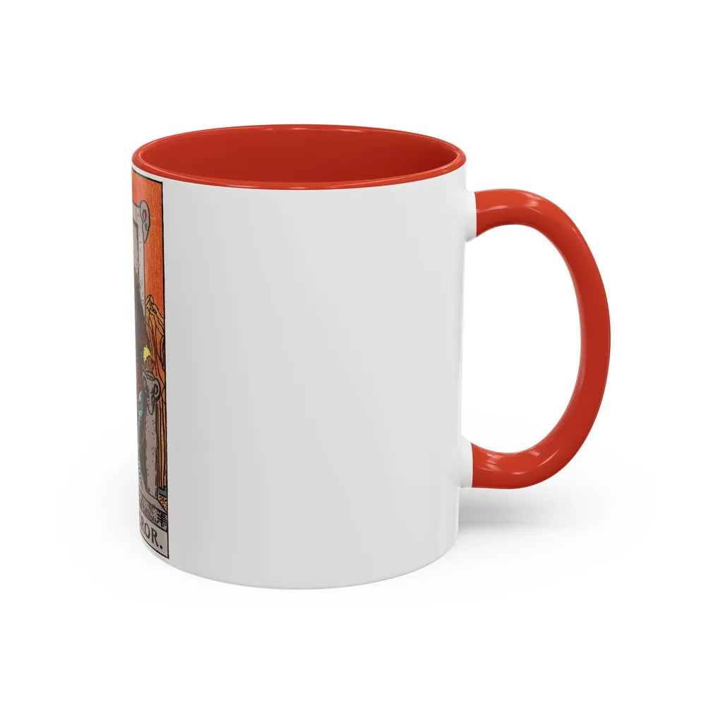 The Emperor (Tarot Card) Accent Coffee Mug-Go Mug Yourself