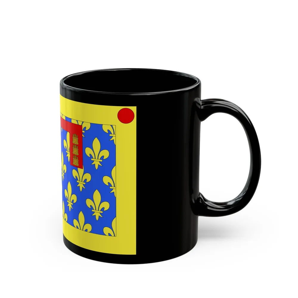 Flag of Pas de Calais France 2 - Black Coffee Mug-Go Mug Yourself