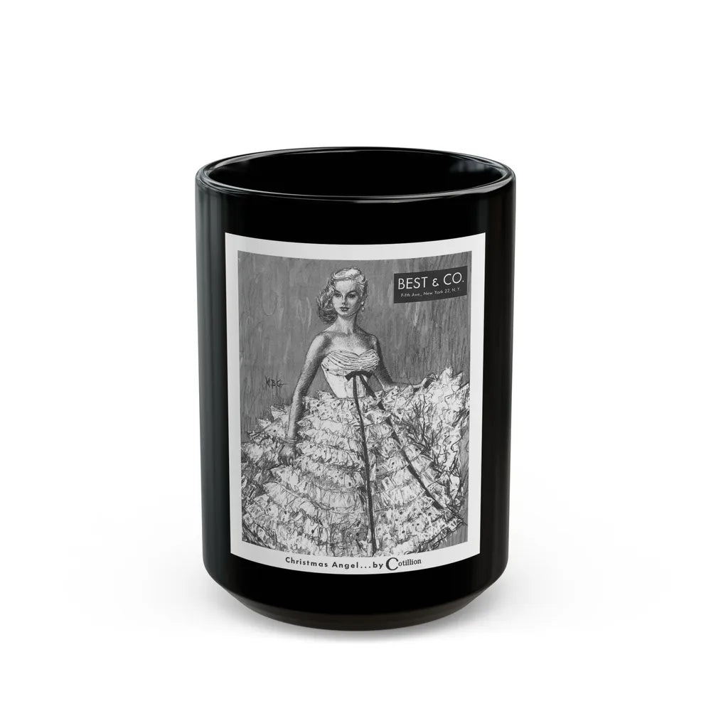 Cotillion advertisement, 1955 - Black Coffee Mug-15oz-Go Mug Yourself