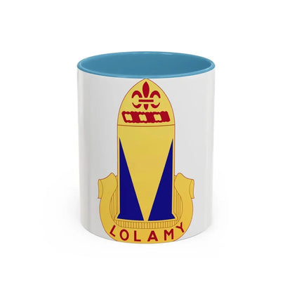 68th Air Defense Artillery Regiment (U.S. Army) Accent Coffee Mug 11oz Light Blue - Go Mug Yourself