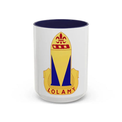 68th Air Defense Artillery Regiment (U.S. Army) Accent Coffee Mug 15oz Navy - Go Mug Yourself