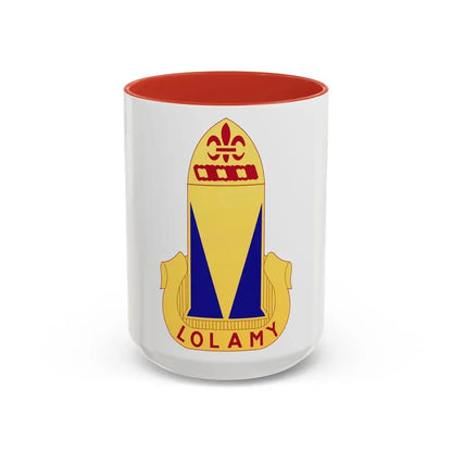 68th Air Defense Artillery Regiment (U.S. Army) Accent Coffee Mug 15oz Red - Go Mug Yourself