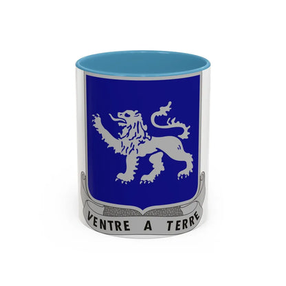 68th Armor Regiment (U.S. Army) Accent Coffee Mug-11oz-Light Blue-Go Mug Yourself