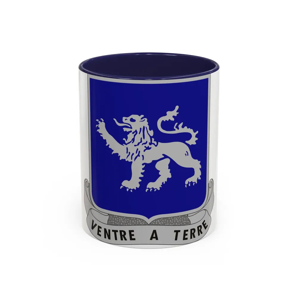 68th Armor Regiment (U.S. Army) Accent Coffee Mug-11oz-Navy-Go Mug Yourself