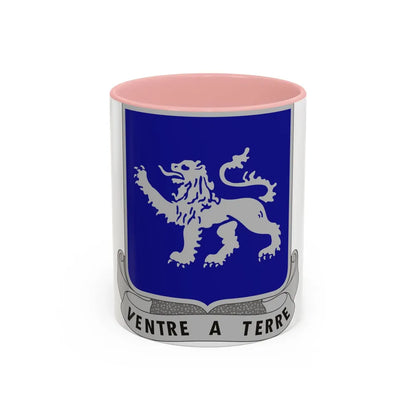 68th Armor Regiment (U.S. Army) Accent Coffee Mug-11oz-Pink-Go Mug Yourself