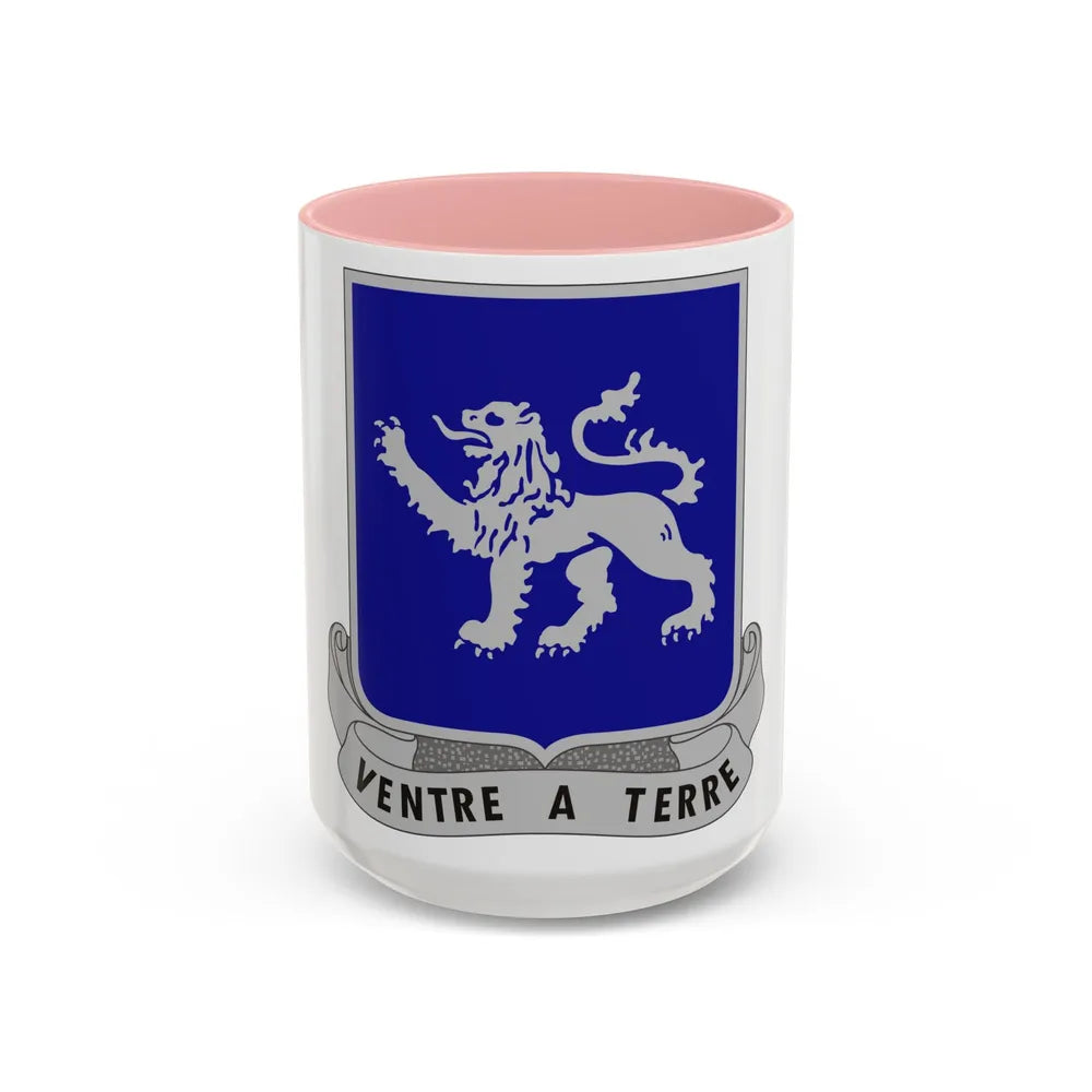 68th Armor Regiment (U.S. Army) Accent Coffee Mug-15oz-Pink-Go Mug Yourself