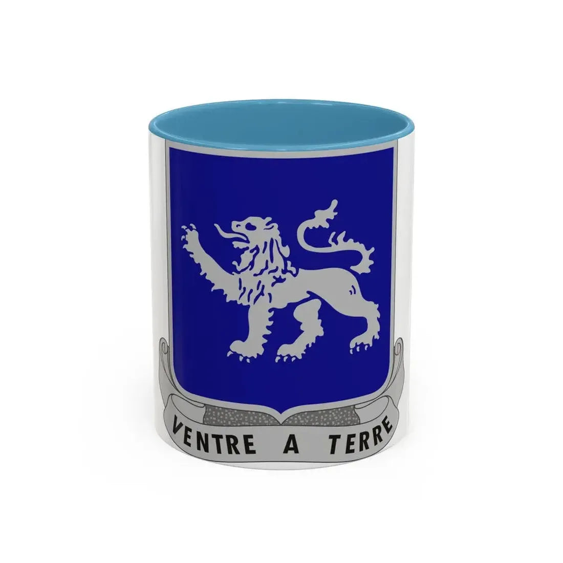 68th Armor Regiment (U.S. Army) Accent Coffee Mug 11oz Light Blue - Go Mug Yourself