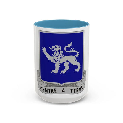 68th Armor Regiment (U.S. Army) Accent Coffee Mug 15oz Light Blue - Go Mug Yourself