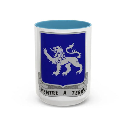68th Armor Regiment (U.S. Army) Accent Coffee Mug 15oz Light Blue - Go Mug Yourself