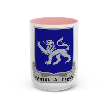 68th Armor Regiment (U.S. Army) Accent Coffee Mug 15oz Pink - Go Mug Yourself