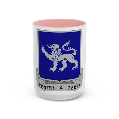 68th Armor Regiment (U.S. Army) Accent Coffee Mug 15oz Pink - Go Mug Yourself