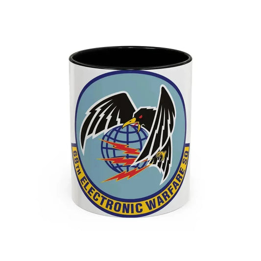 68th Electronic Warfare Squadron (U.S. Air Force) Accent Coffee Mug 11oz Black - Go Mug Yourself