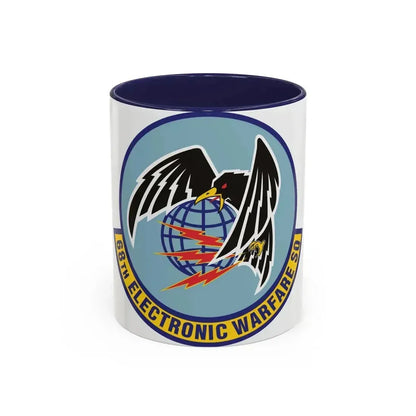 68th Electronic Warfare Squadron (U.S. Air Force) Accent Coffee Mug 11oz Navy - Go Mug Yourself