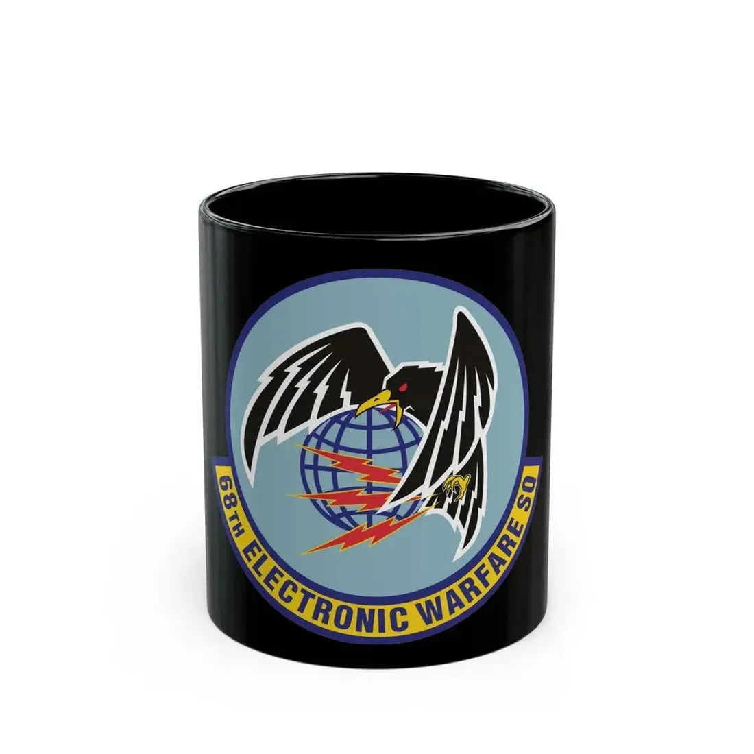 68th Electronic Warfare Squadron (U.S. Air Force) Black Coffee Mug 11oz - Go Mug Yourself