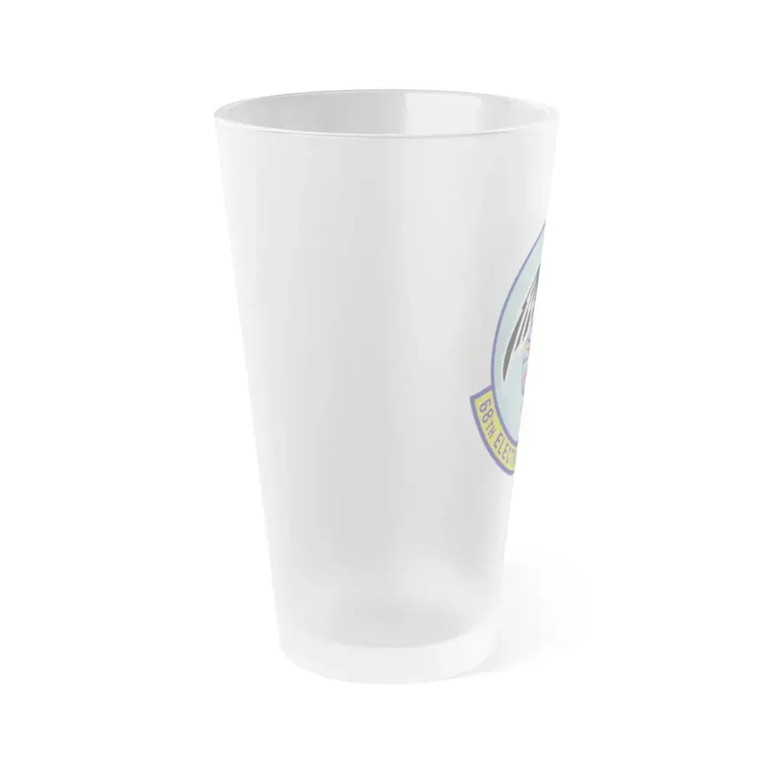68th Electronic Warfare Squadron (U.S. Air Force) Frosted Pint Glass 16oz - Go Mug Yourself